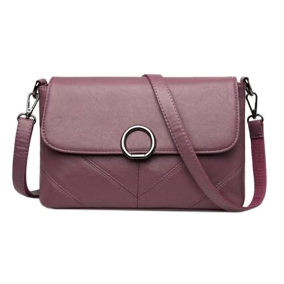 Elegant Pu Leather Handbag Crossbody Bag Practical Shoulder Bag Purse Tote - Picture 1 of 2
